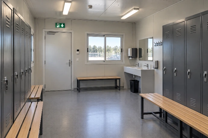 vestiaires modulaire chantier 