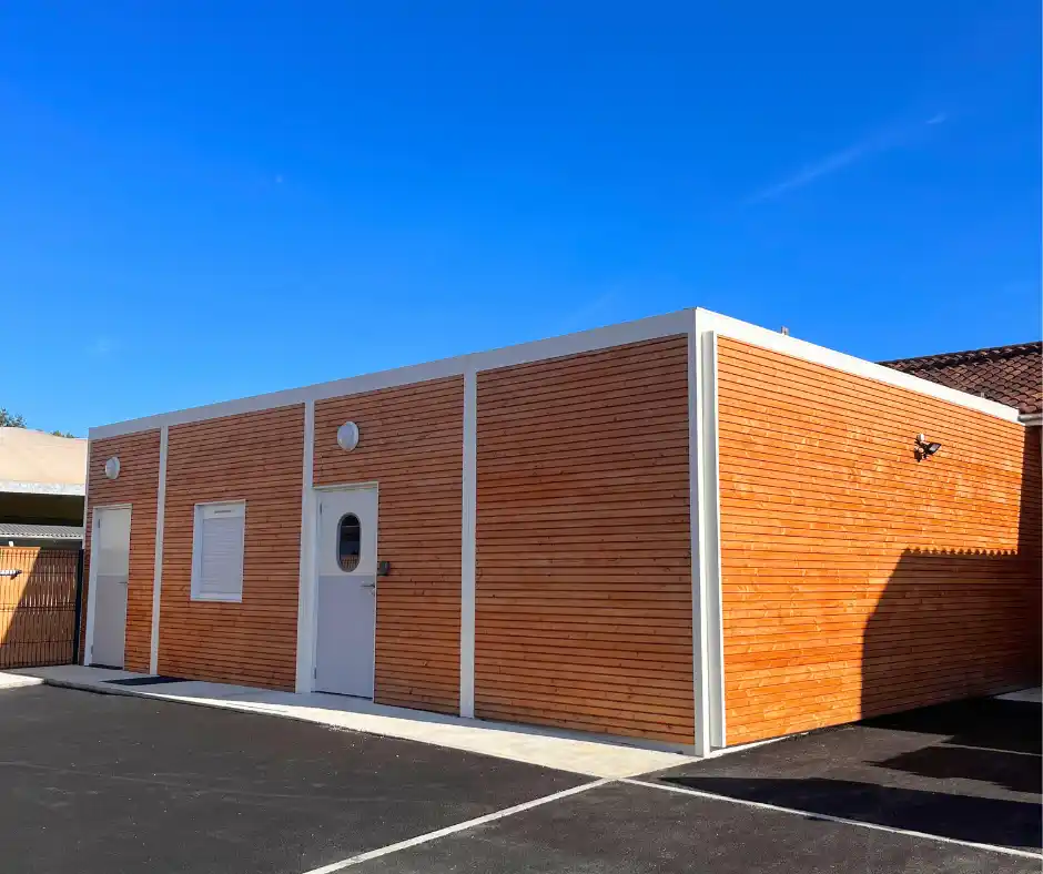 extension cantine scolaire modulaire